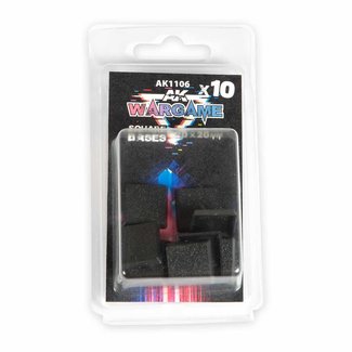 AK interactive Square Base 20mm x 20mm Plastic Wargame Bases - 10x - AK1106 - image