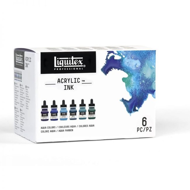 Liquitex Liquitex Professional Acrylic Ink Aqua Colors Set - 6 colors - 30ml - 3699375