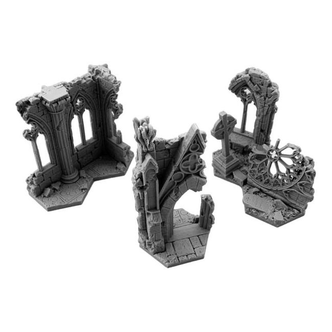 Mini Monsters Hexes Terrains Ruined Cathedral - MM-0113