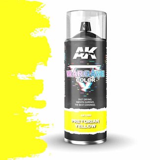 AK interactive Pretorian Yellow Spray - Wargame Color Primer - 400ml - AK1055