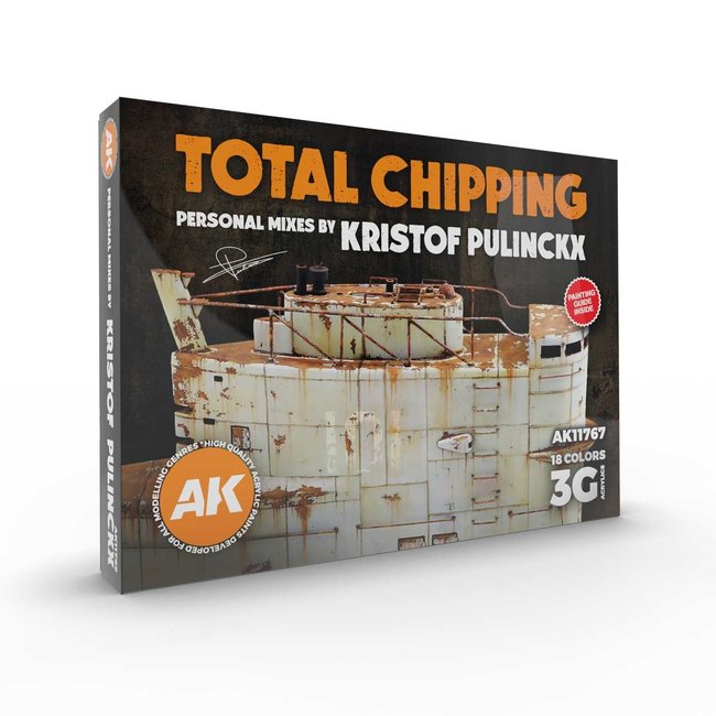 AK interactive Total Chipping Kristof Pulinckx - 18 kleuren - 17ml - AK11767