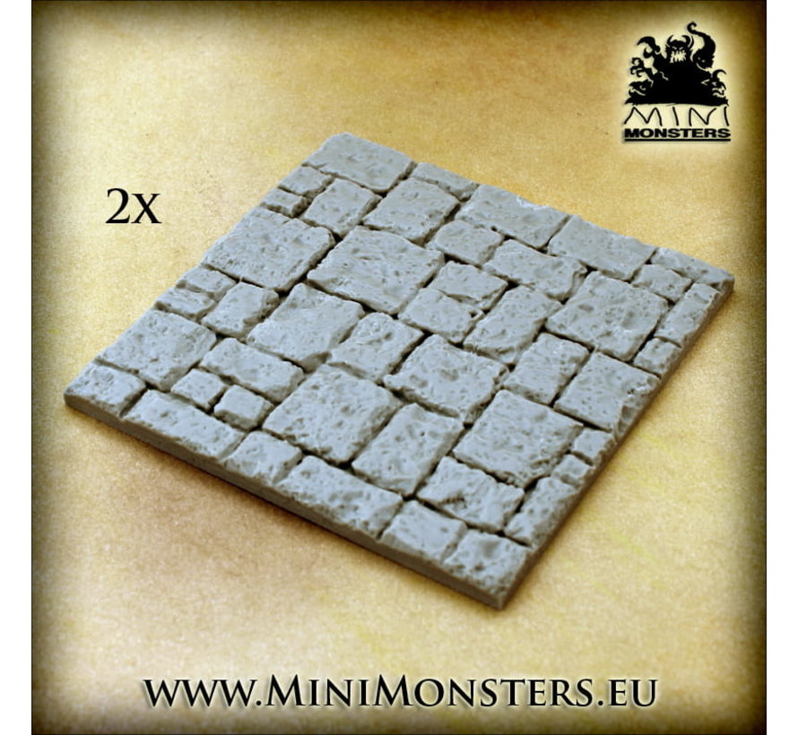 Stone Floor 9cmx9cm - 2x - MM-0120