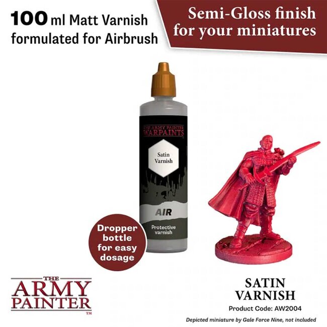 The Army Painter Satin Varnish Warpaints Air 100ml AW2004