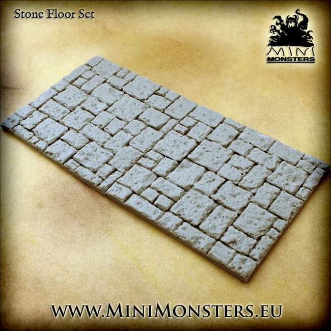 Mini Monsters Stone Floor 9cmx9cm - 2x - MM-0120
