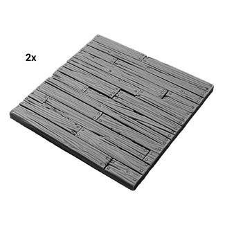 Mini Monsters Wooden Floor 9cmx9cm - 2x - MM-0121 - image