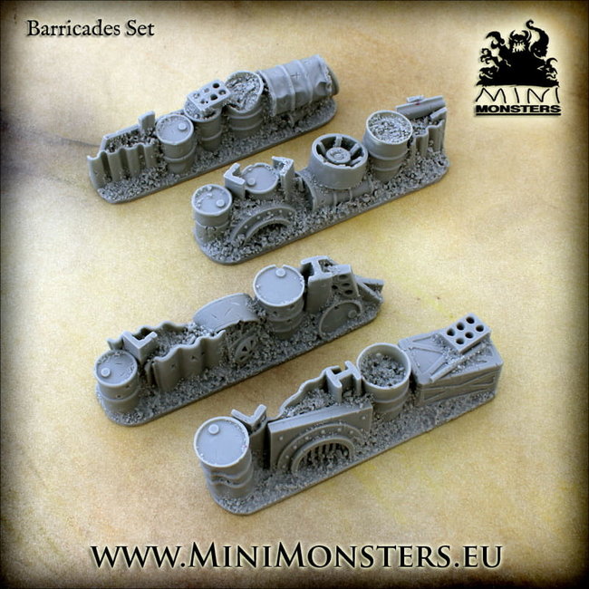 Mini Monsters Barricades - 4x - MM-0123