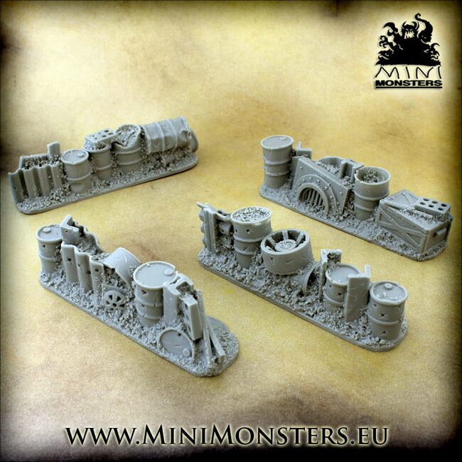 Mini Monsters Barricades - 4x - MM-0123