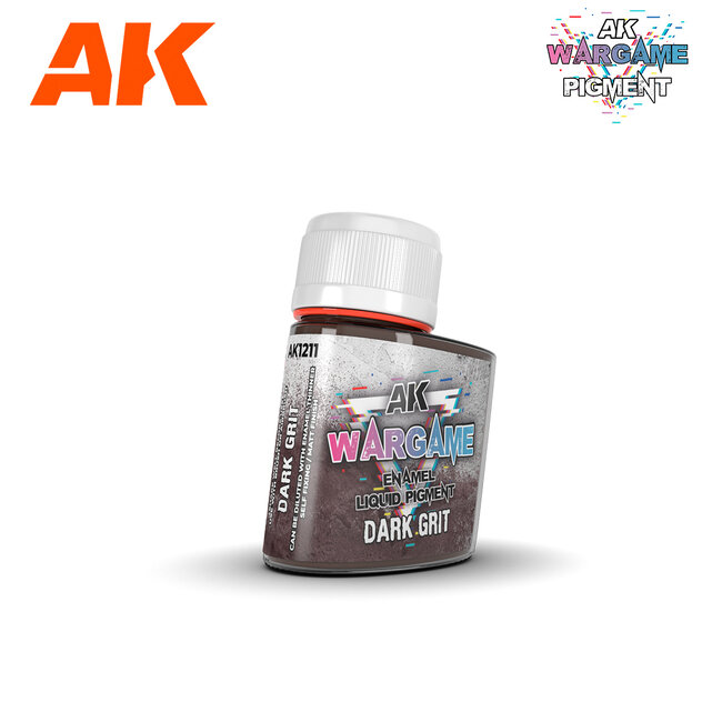 AK interactive Dark Grit Enamel Liquid Pigment - 35ml - AK1211
