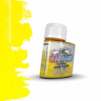 AK interactive Acid Yellow Enamel Liquid Pigment - 35ml - AK1201