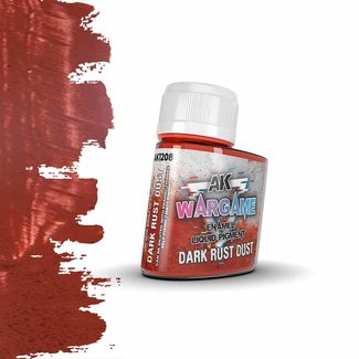 AK interactive Dark Rust Dust Enamel Liquid Pigment - 35ml - AK1208