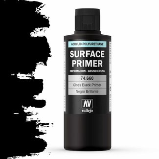 Vallejo Surface Primer Gloss Black - 60ml - VAL-74660