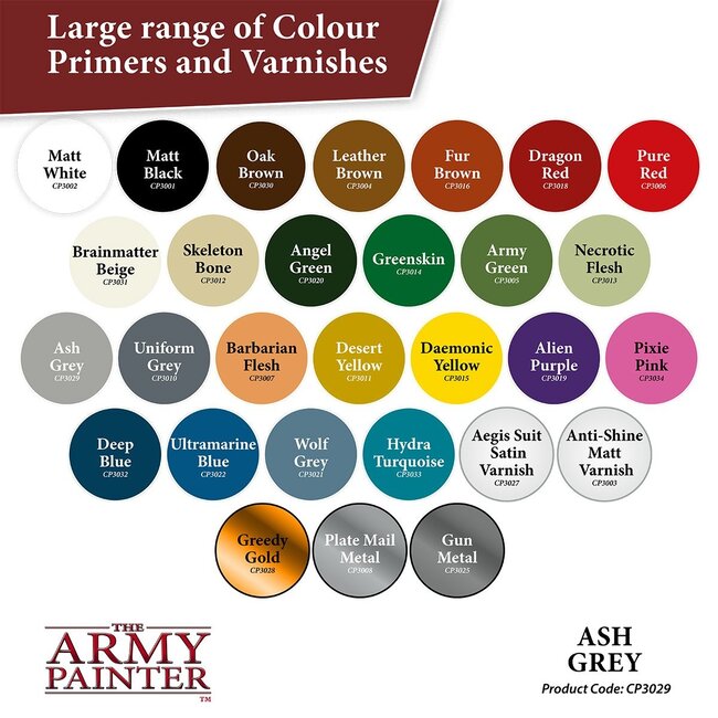 The Army Painter Ash Grey - Colour Primer - CP3029