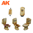 AK interactive Bathroom Set Wargame Set - 10x - AK1354
