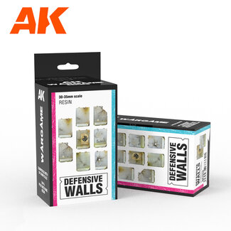 AK interactive Defensive Walls Wargame Set - 8x - AK1356