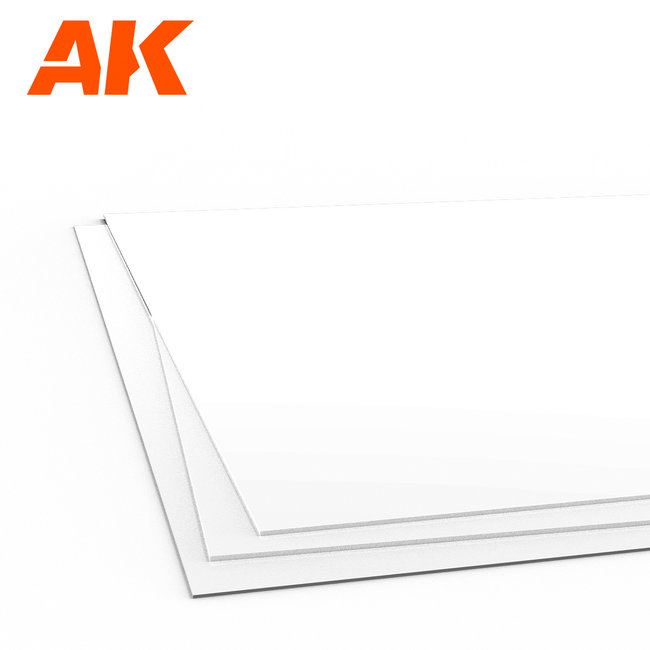 AK interactive Styrene sheet set - 245x195mm - 3x - AK6572