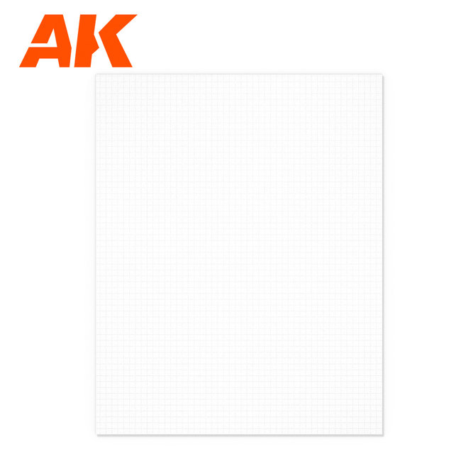 AK interactive Styrene sheet Square Pavement Brick Small 4mm - 0,196mm - 245x195mm - 1x - AK6580