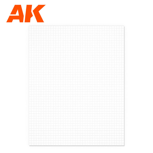 AK interactive Styrene sheet Square Pavement Brick Big 5mm - 0,196mm - 245x195mm - 1x - AK6579
