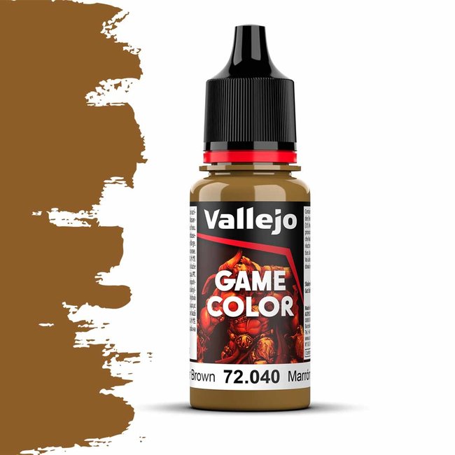 Vallejo Game Color 18ml - Leather Brown Vallejo Game Color 18ml - Leather Brown