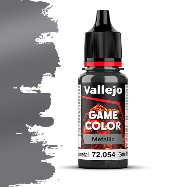 Vallejo Game Color Gunmetal - 18ml - 72054