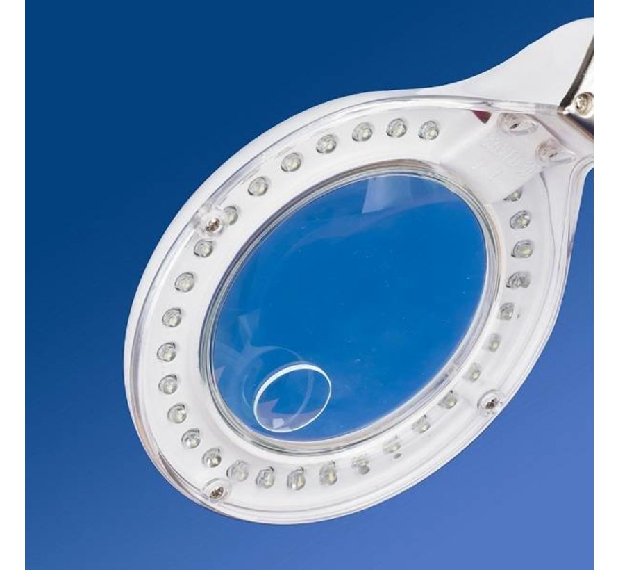 Compact Table Magnifier LED Lamp - LC8093LED