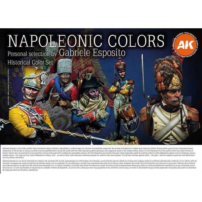 AK interactive Historical Color Set Napoleonic Colors - 18 kleuren - 17ml - AK11772