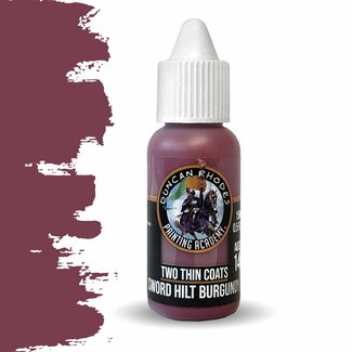 Duncan Rhodes Sword Hilt Burgundy Midtone Paint - Duncan Rhodes Two Thin Coats - 15ml - DRTTC10047