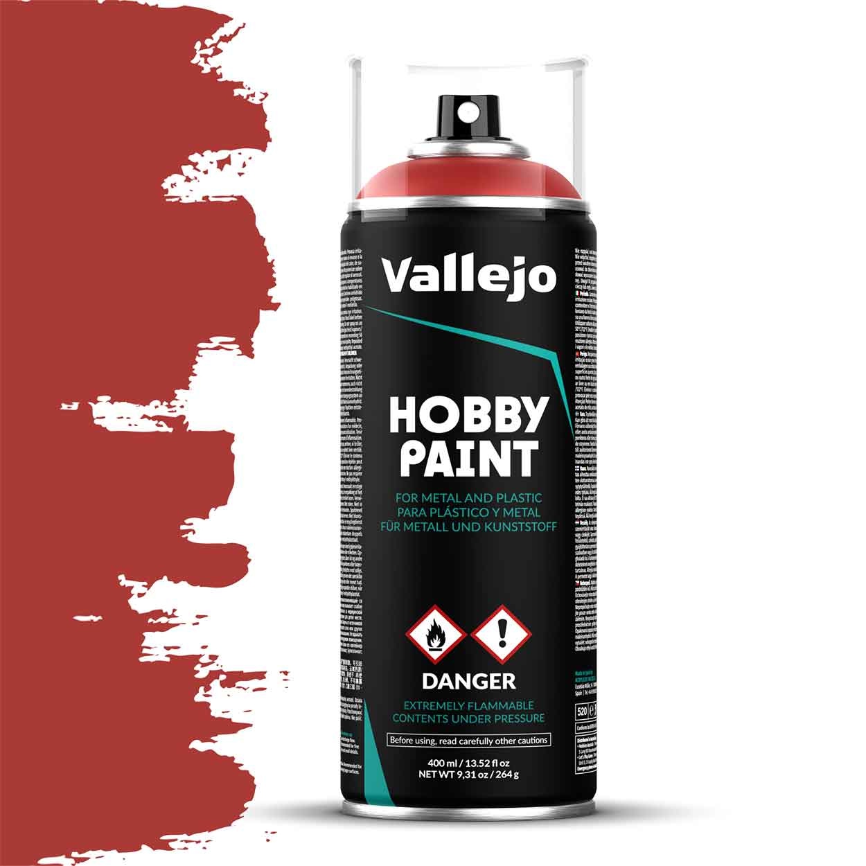 Buy Vallejo Hobby Paint Fantasy Scarlet Red spraycan 400ml 28016 now Scenery BV