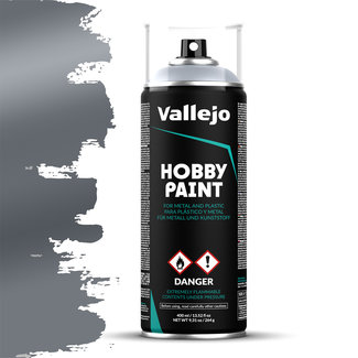 Vallejo Hobby Paint Fantasy Silver spuitbus - 400ml - 28021