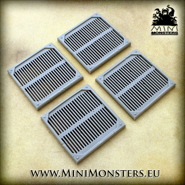 Mini Monsters Metal Platforms Set 3 - 4x - MM-0127