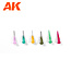 AK interactive Precision Dispensers - 6x tips - 2x bottles - 30ml - 50ml - AK9328