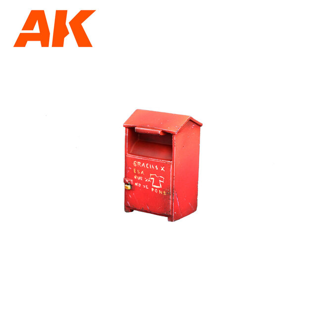AK interactive Trashbins Scenography Wargame Set - 30-35mm - 9x - AK1362