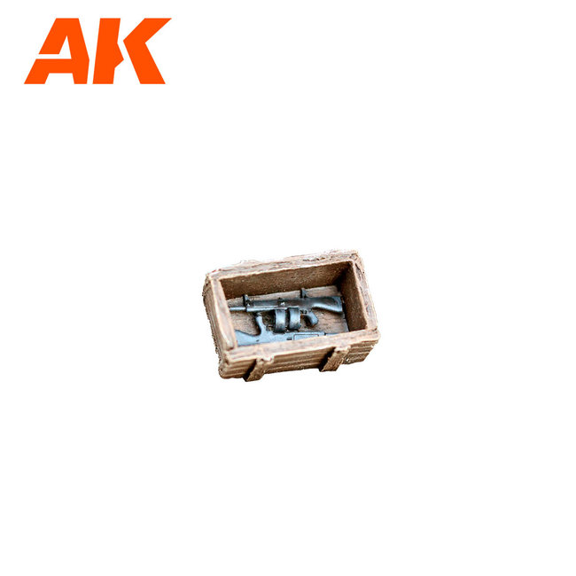 AK interactive Weapon Cases Scenography Wargame Set - 30-35mm - 10x - AK1361