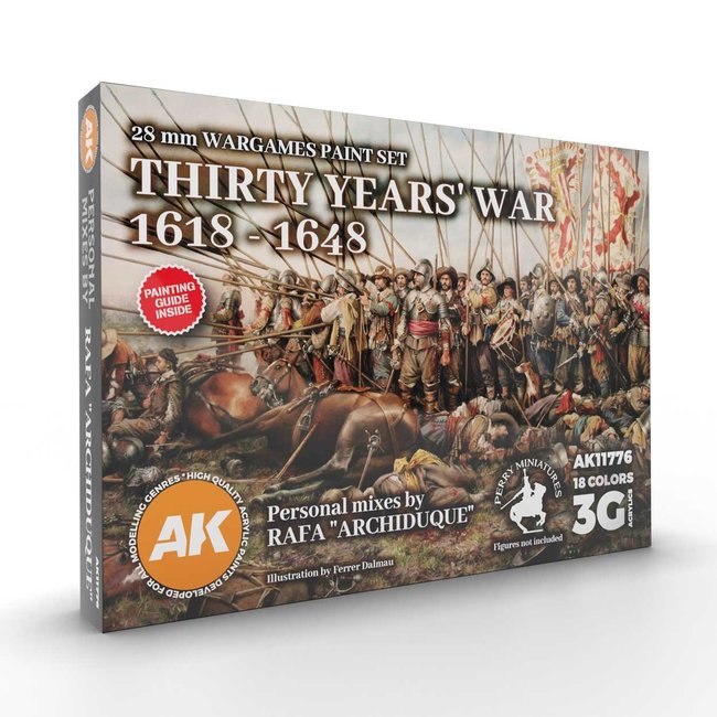 AK interactive Thirty Years War 1618-1648 Signature set by Archiduque - 18 kleuren - 17ml - AK11776