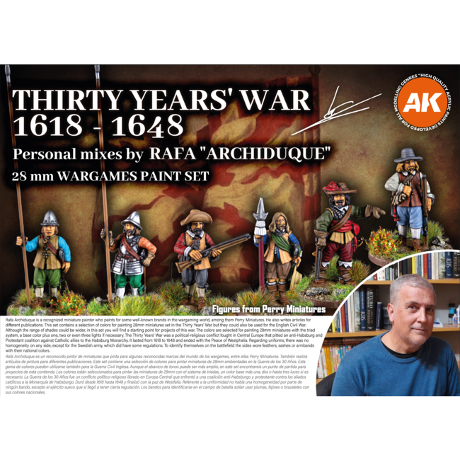 AK interactive Thirty Years War 1618-1648 Signature set by Archiduque - 18 colors - 17ml - AK11776