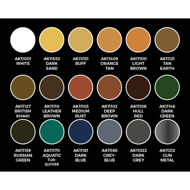 AK interactive Thirty Years War 1618-1648 Signature set by Archiduque - 18 colors - 17ml - AK11776