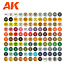 AK interactive THE BEST 120 colors for Wargames - 120 colors - 17ml - AK11707