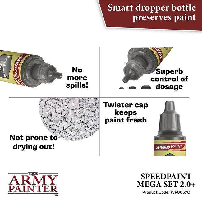 The Army Painter Speedpaint Mega Set 2.0 - 50 colors - 18ml - WP8057
