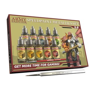 The Army Painter Speedpaint Metallic Set 2.0 - 10 colors - 18ml - WP8062