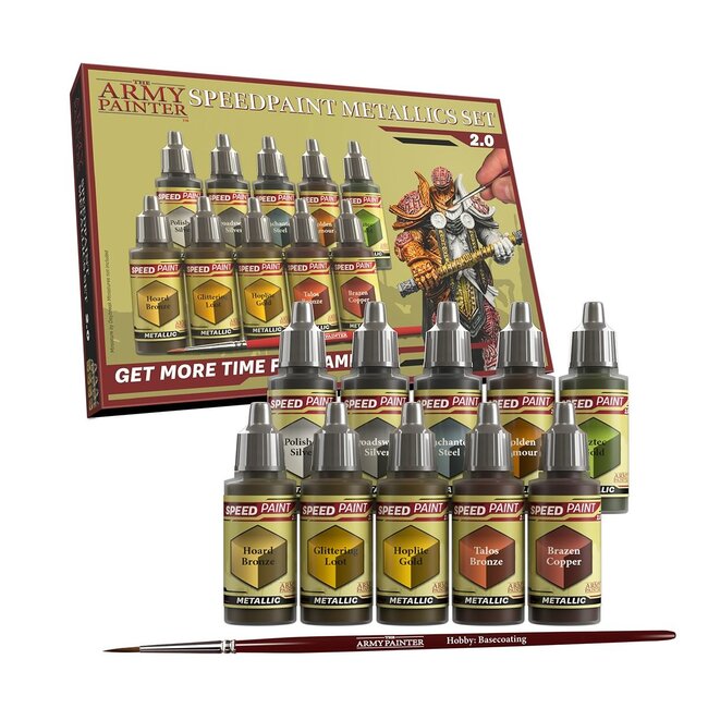 The Army Painter Speedpaint Metallic Set 2.0 - 10 kleuren - 18ml - WP8062