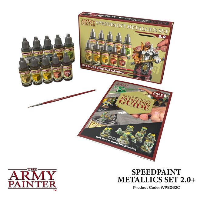 The Army Painter Speedpaint Metallic Set 2.0 - 10 colors - 18ml - WP8062