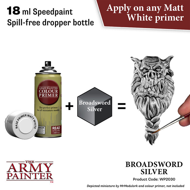 The Army Painter Broadsword Silver - Speedpaint - 18ml - WP2030