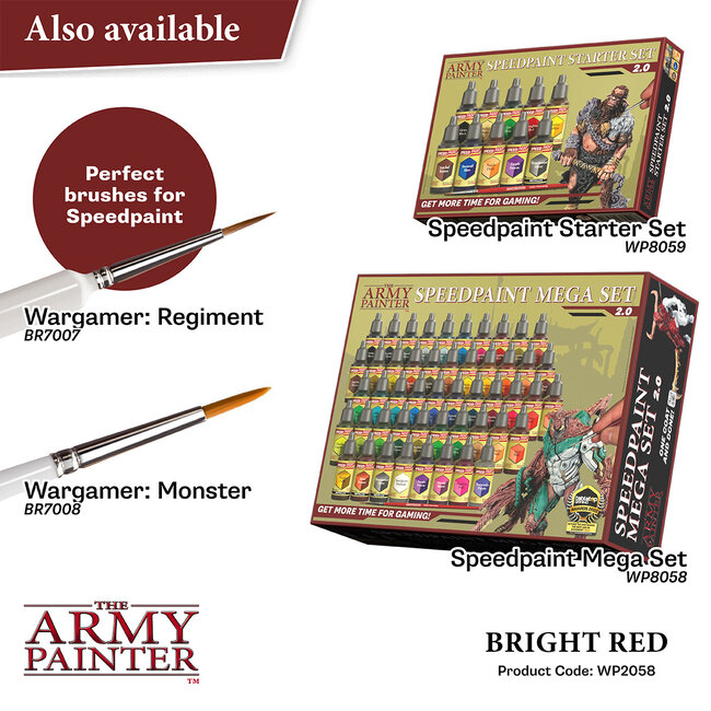 The Army Painter Bright Red - Speedpaint - 18ml - WP2058