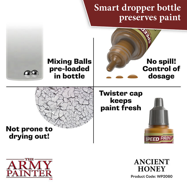 The Army Painter Ancient Honey - Speedpaint - 18ml - WP2060