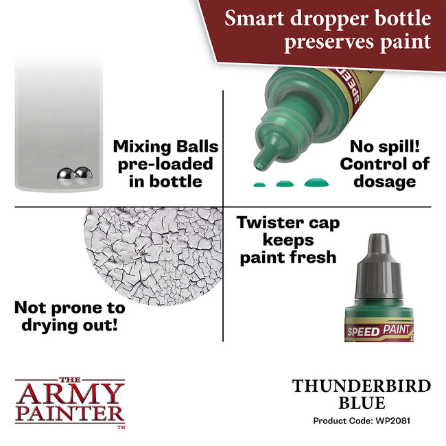 The Army Painter Thunderbird Blue - Speedpaint - 18ml - WP2081