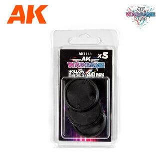 AK interactive Round Hollow Base 40mm - 5x - AK1111