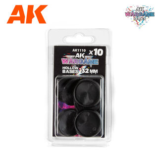 AK interactive Round Hollow Base 32mm - 10x - AK1110 - image