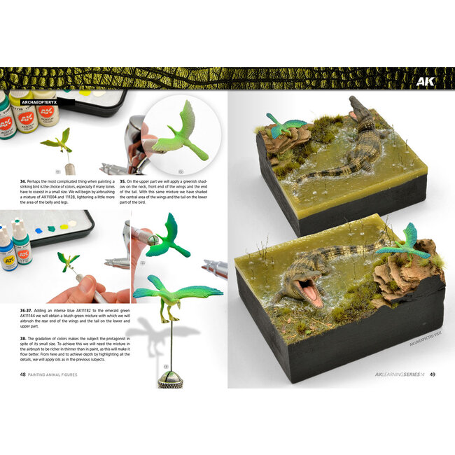 AK interactive Painting Animal Figures - AK Learning 14 - 88pag - English - AK518