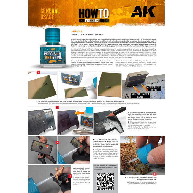 AK interactive Precision Antishine - 40ml - AK9322