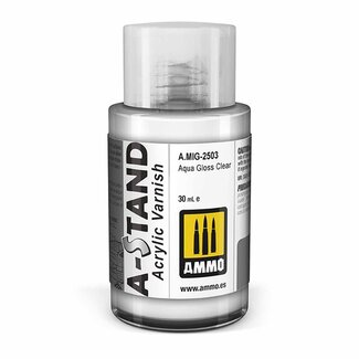 AMMO A-STAND Aqua Gloss Acrylic Varnish - 30ml - A.MIG-2503