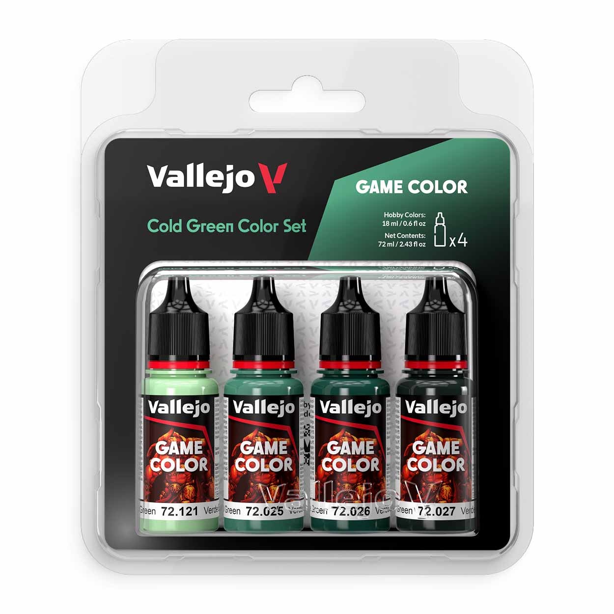 Vallejo Game Color 18ml - Fluorescent Cold Green Vallejo Game Color 18ml - Fluorescent Cold Green